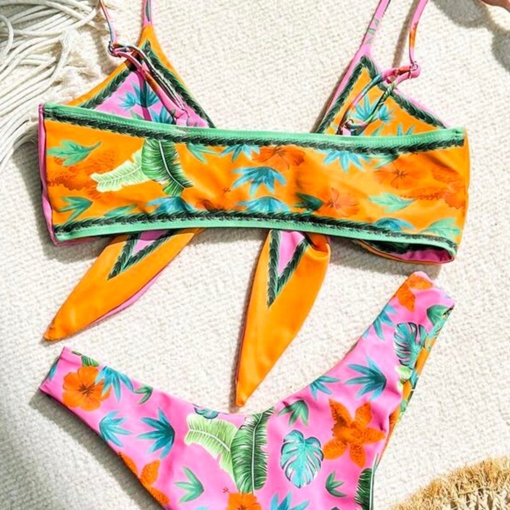 Swimsuit Set tropical print flower different Size available - Picture 5 of 7